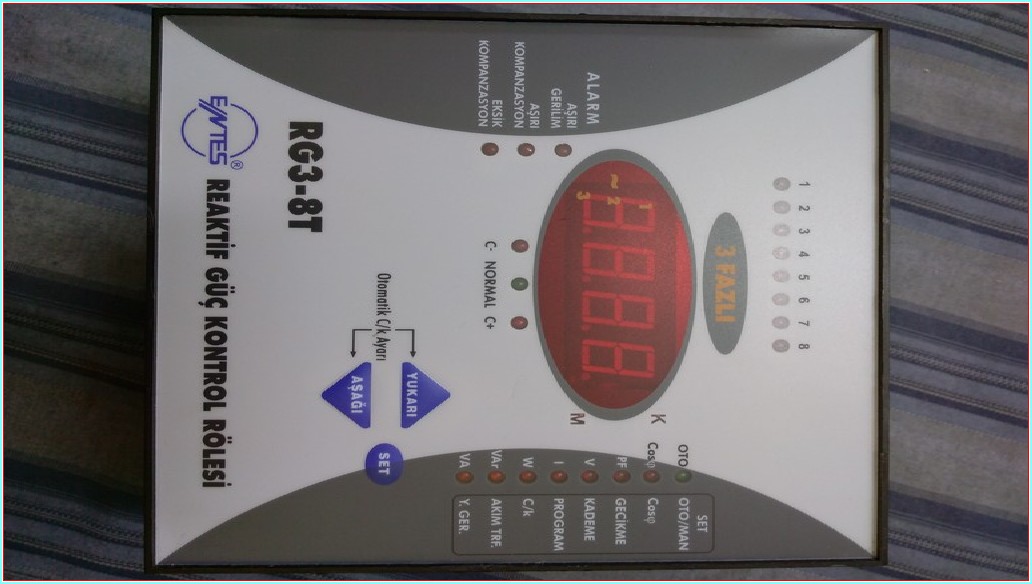 ENTES RG3-8T REAKTİF GÜÇ KONTROL RÖLESİ